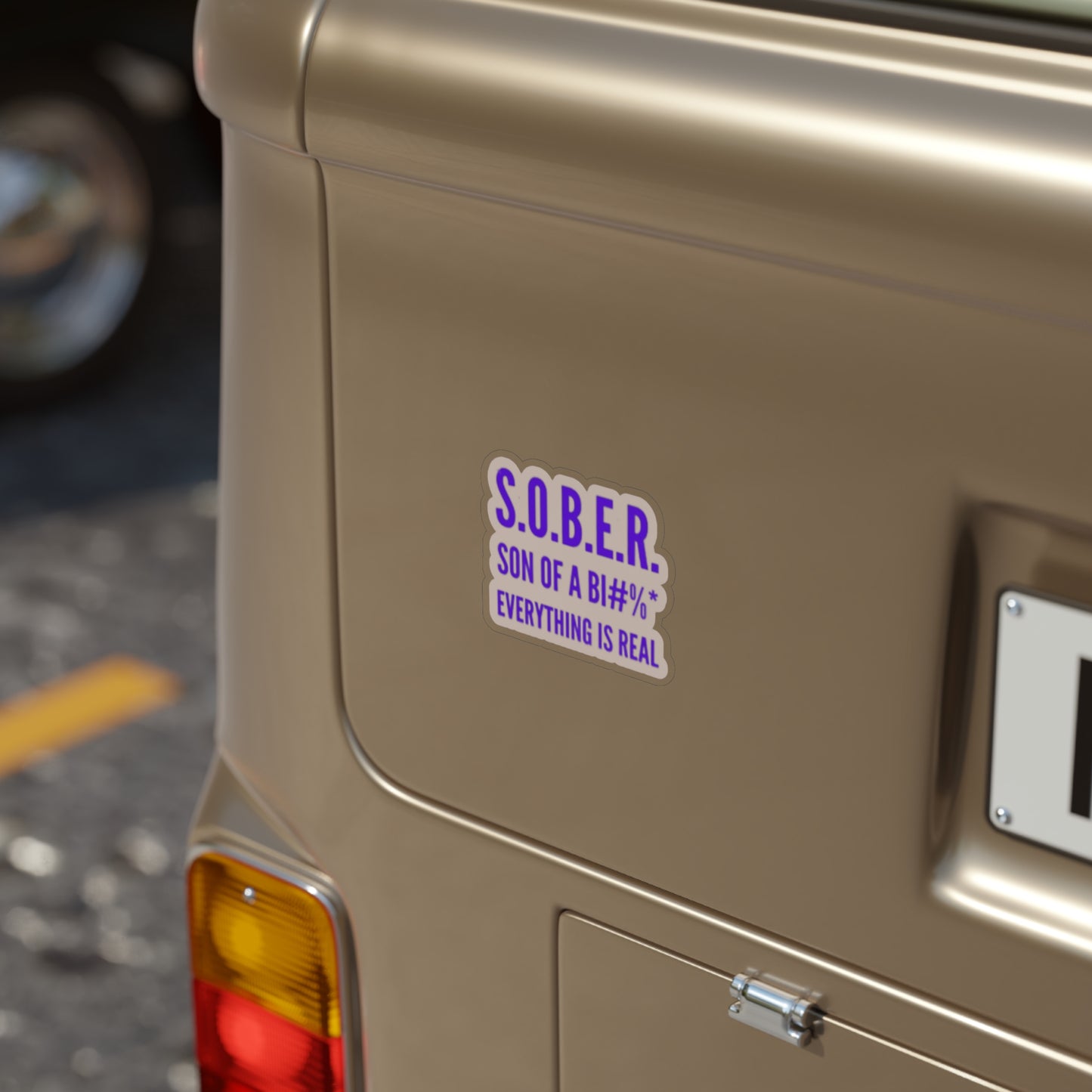 Transparent Outdoor Stickers, Die-Cut, 1pc