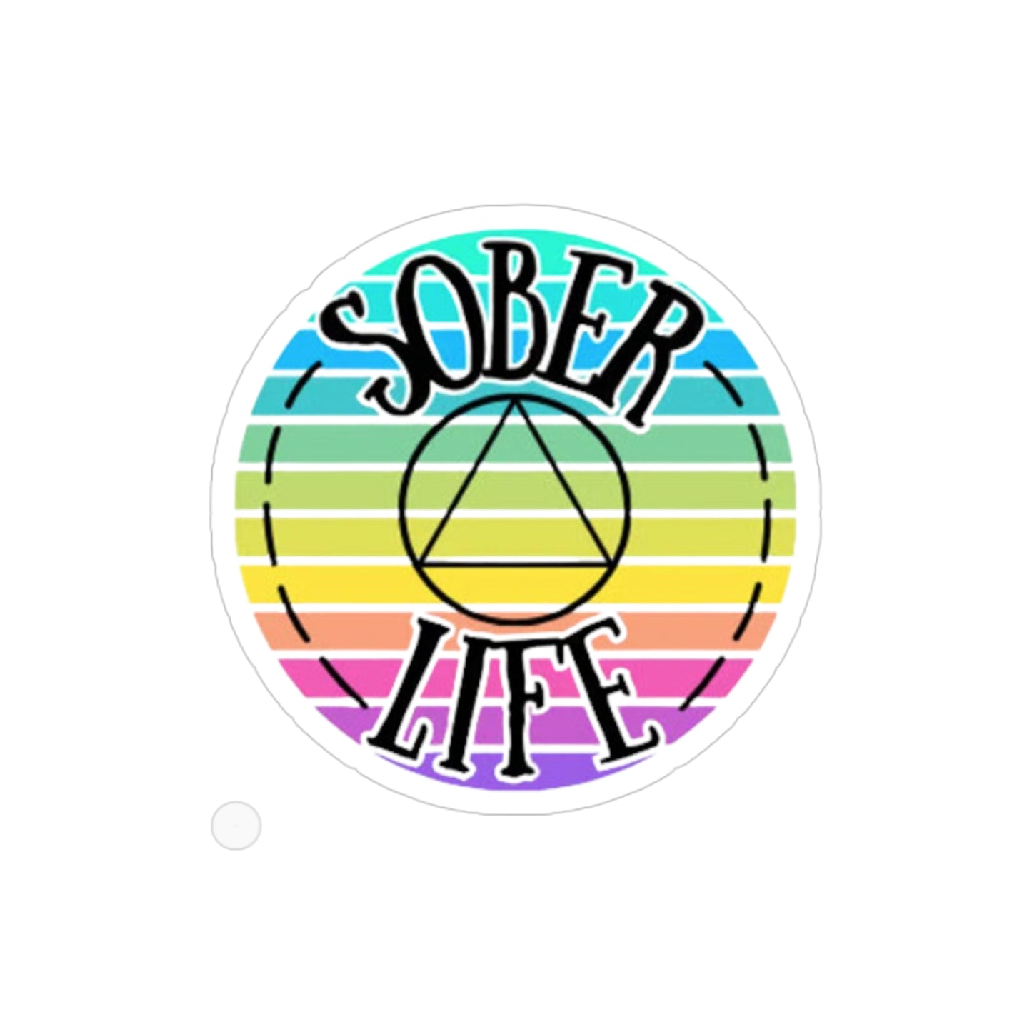 Sober Life Transparent Outdoor Stickers, Die-Cut, 1pc