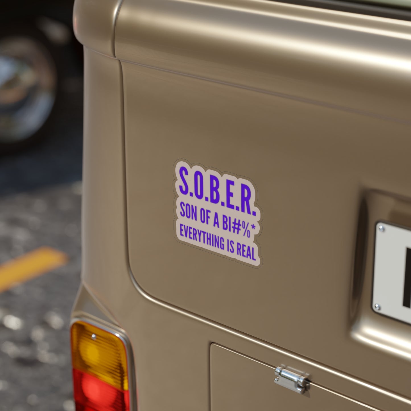 Transparent Outdoor Stickers, Die-Cut, 1pc