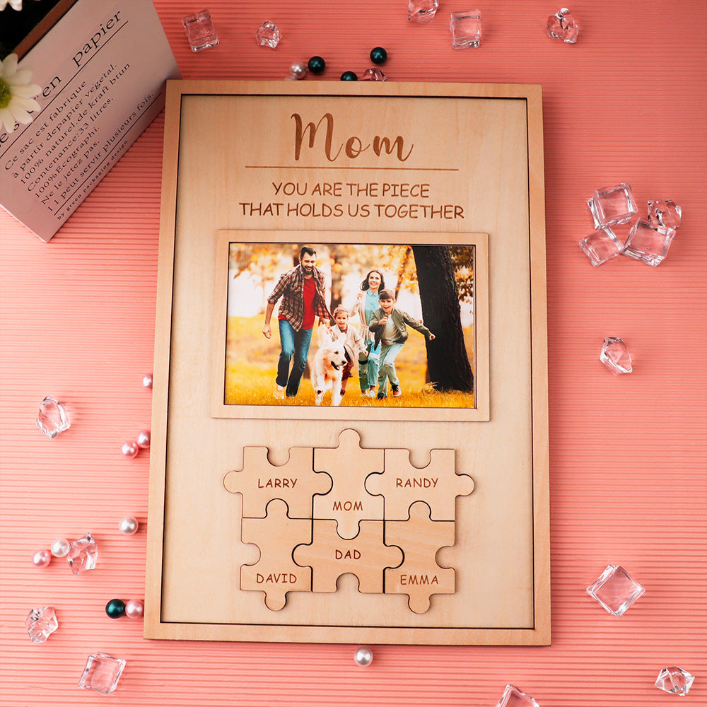 Wooden Puzzle Frame Personalized Gift