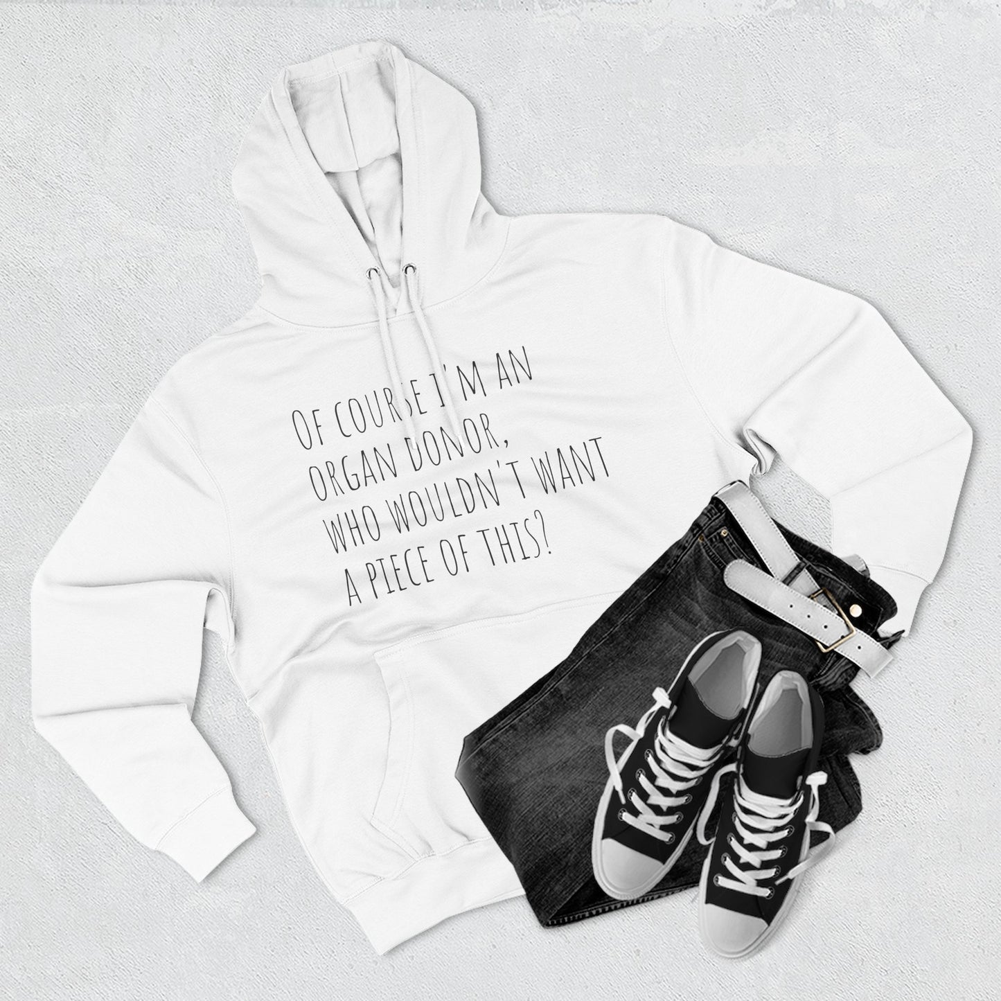 Organ Donor Fleece Hoodie - Funny Gift for Medical Professionals, Casual Wear, Unique Sweatshirt for Fundraisers, Healthcare Apparel