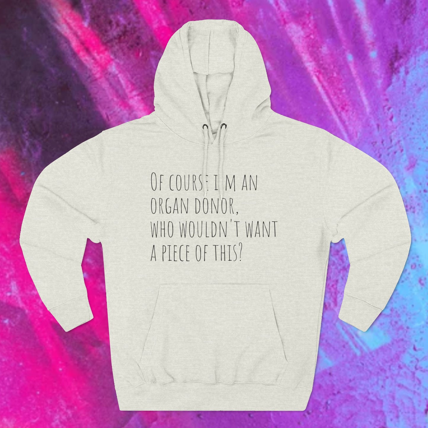 Organ Donor Fleece Hoodie - Funny Gift for Medical Professionals, Casual Wear, Unique Sweatshirt for Fundraisers, Healthcare Apparel