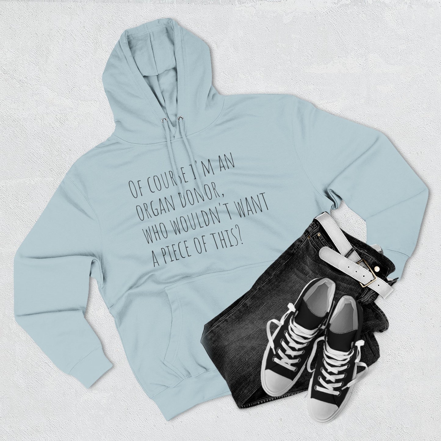 Organ Donor Fleece Hoodie - Funny Gift for Medical Professionals, Casual Wear, Unique Sweatshirt for Fundraisers, Healthcare Apparel