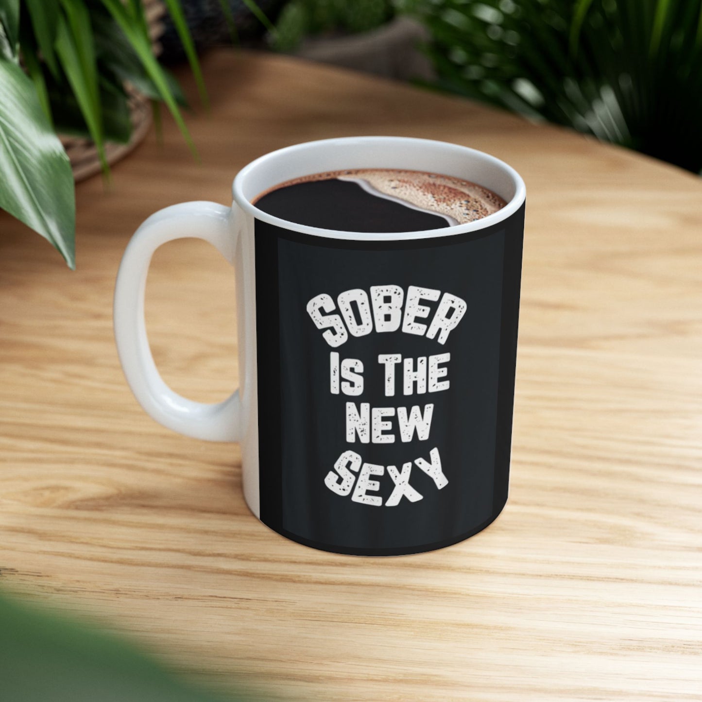 Ceramic Coffee Mug - Perfect for Gifting on Birthdays, Anniversaries, or Any Special Occasion, Humor, Office Decor, Drinkware, Black Design