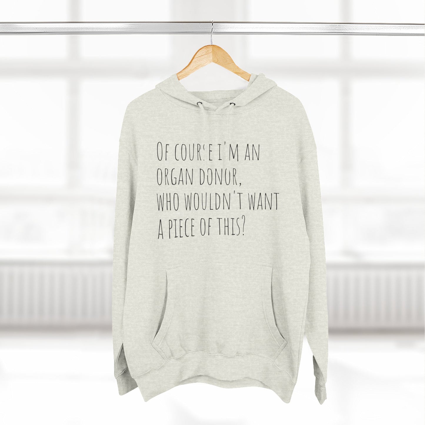 Organ Donor Fleece Hoodie - Funny Gift for Medical Professionals, Casual Wear, Unique Sweatshirt for Fundraisers, Healthcare Apparel