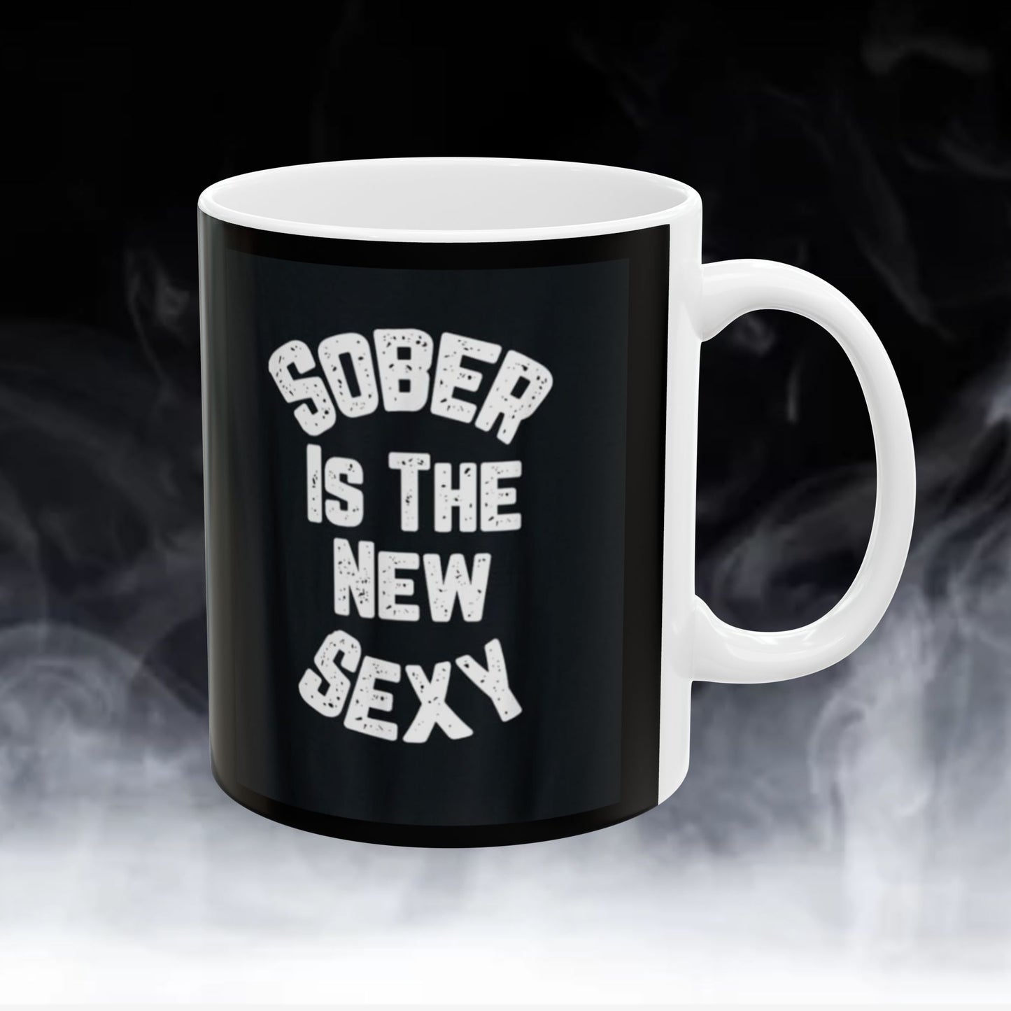 Ceramic Coffee Mug - Perfect for Gifting on Birthdays, Anniversaries, or Any Special Occasion, Humor, Office Decor, Drinkware, Black Design