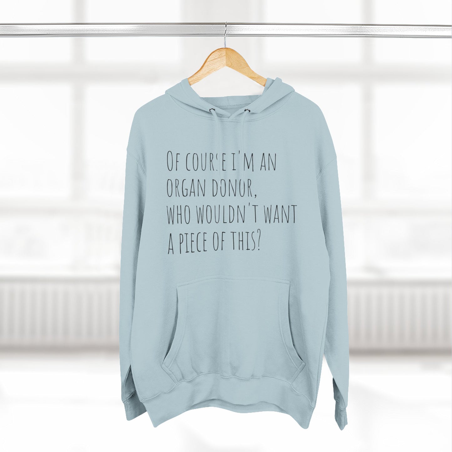Organ Donor Fleece Hoodie - Funny Gift for Medical Professionals, Casual Wear, Unique Sweatshirt for Fundraisers, Healthcare Apparel